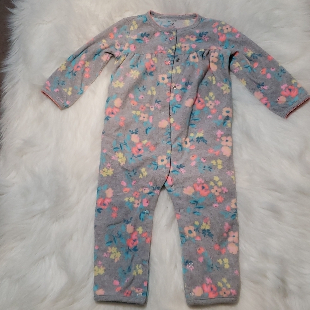12m Carter's fleece PJ